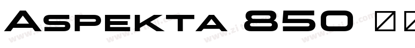 Aspekta 850 超粗体(西方)字体转换